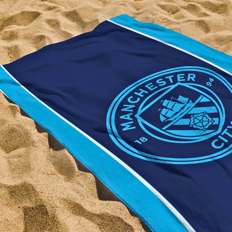 Manchester City beach towel blue 150x75cm (British brand)