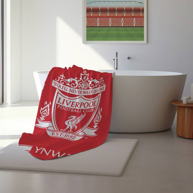 Liverpool FC beach towel red and white 150x75cm - British product