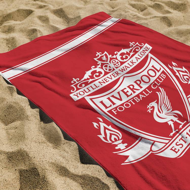 Liverpool FC beach towel red and white 150x75cm - British product