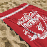 Liverpool FC beach towel red and white 150x75cm - British product