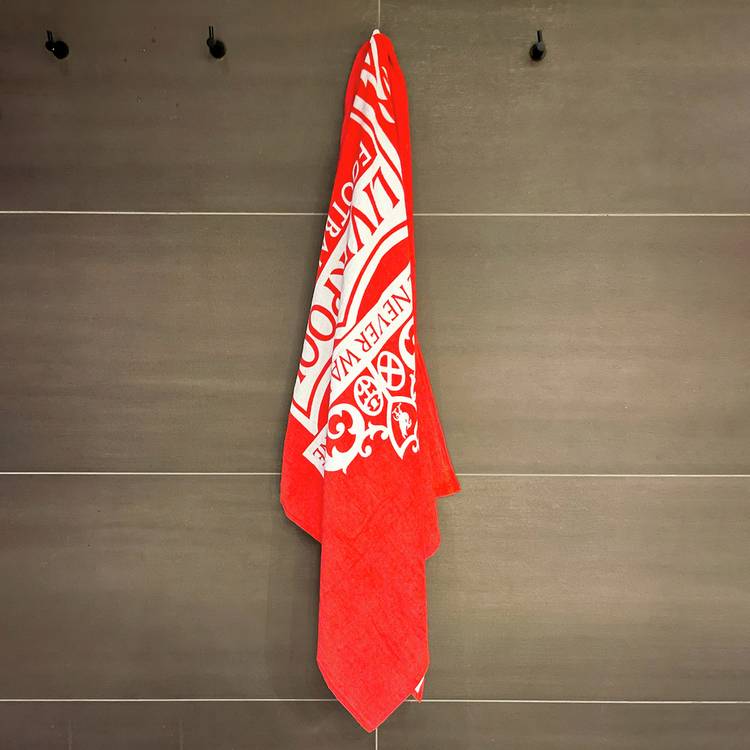 Liverpool FC beach towel red and white 150x75cm - British product