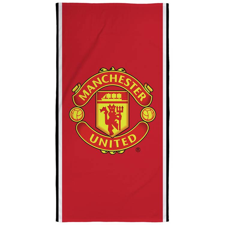 Manchester United beach towel red 150x75cm, UK version