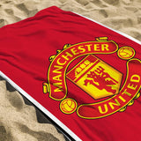 Manchester United beach towel red 150x75cm, UK version