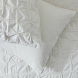 Argos Home pintuck white bedding set single, imported from the UK