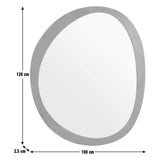 Habitat wall mirror irregular mango wood 120x100cm (British brand)
