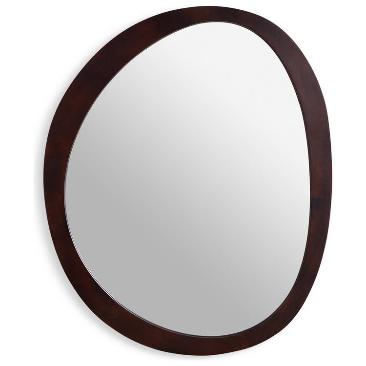 Habitat wall mirror irregular mango wood 120x100cm (British brand)