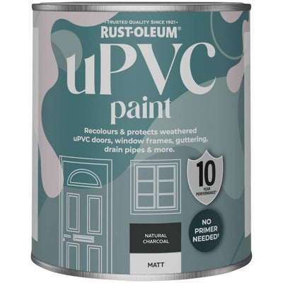 Argos Rust-Oleum uPVC Matt Paint Natural Charcoal 750ml- Buy online at McGrocer