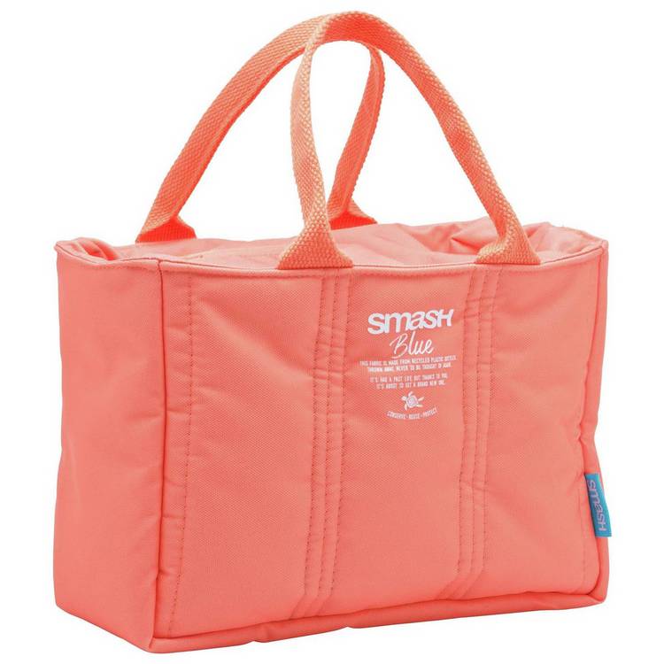 Smash Coral Quilted Lunch Bag (British brand)