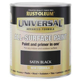Argos Rust-Oleum Universal All-Surface Satin Paint 750ml - Black- Buy online at McGrocer
