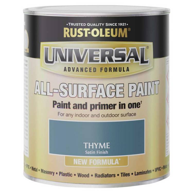 Rust-Oleum all-surface satin paint Thyme 750ml, UK version