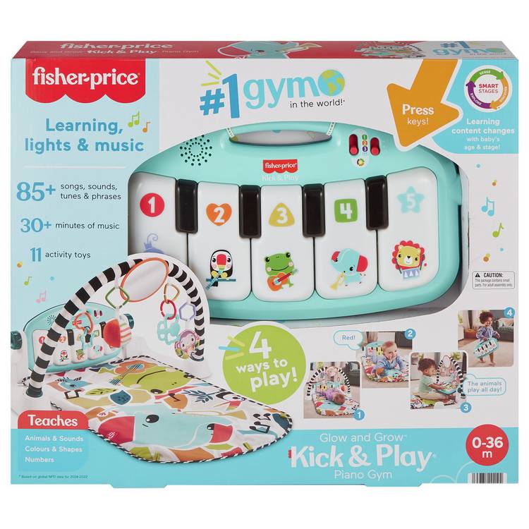 Fisher Price baby activity mat with piano blue, imported from the UK