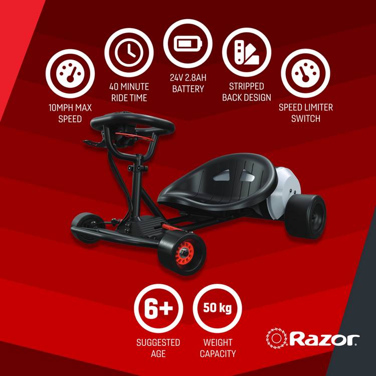 Razor Rad Rod kids electric go-kart (British brand)