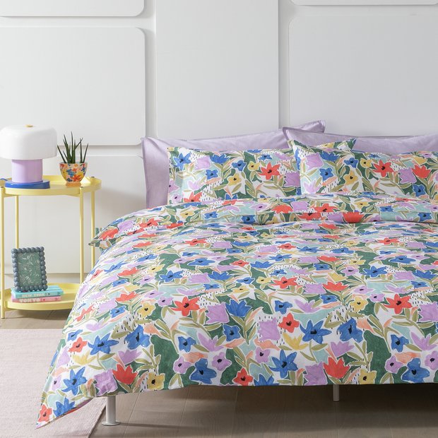 Habitat Sketchy Floral bedding set single - British product