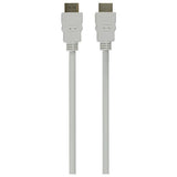White 2m HDMI cable with gold-plated connectors - British product