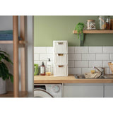 Argos rattan storage tower white 3 drawer - British product