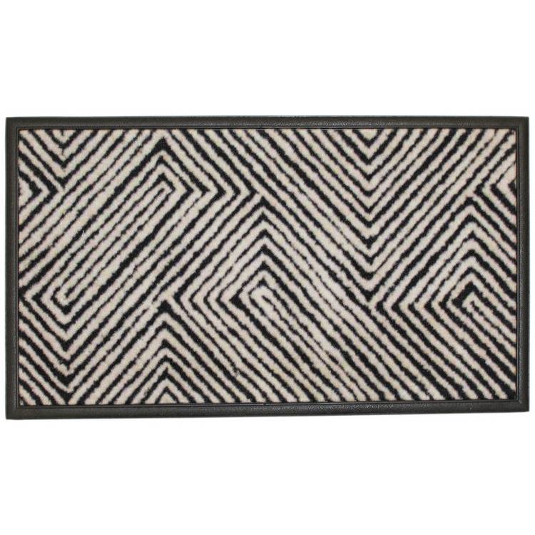 Mighty Mats Super Sorb Abstract Monochrome Doormat 45x75cm (British brand)