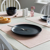 Habitat ribbed cotton placemats set of 4 blush - British product