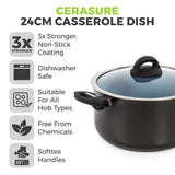 Tower Cerasure 24cm stock pot ceramic non-stick, UK version