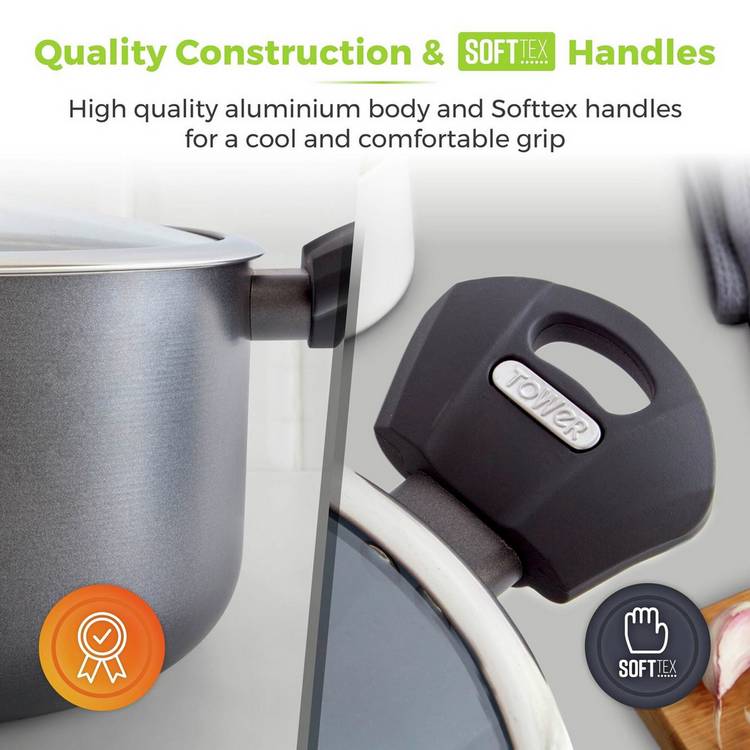 Tower Cerasure 24cm stock pot ceramic non-stick, UK version