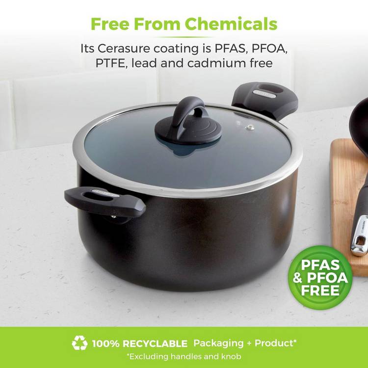 Tower Cerasure 24cm stock pot ceramic non-stick, UK version
