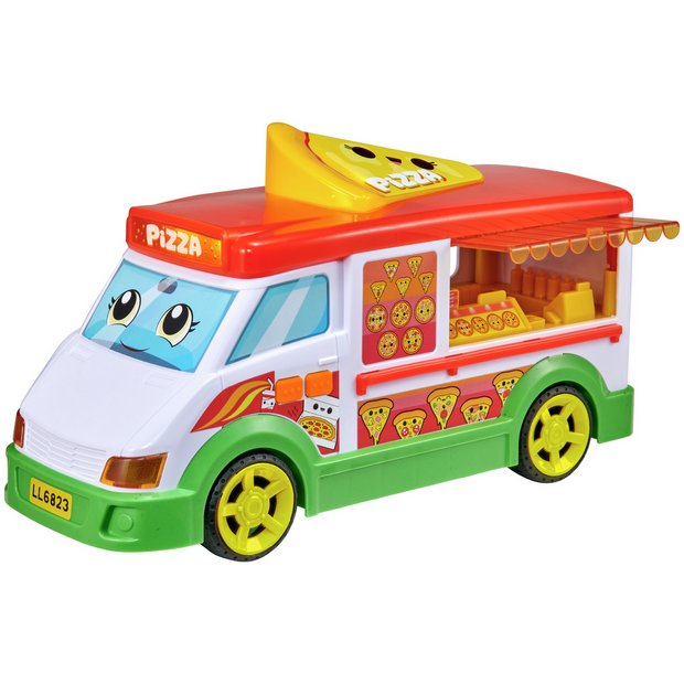 Chad Valley large pizza van toy with lights and sounds, imported from the UK