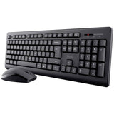 Trust wireless keyboard and mouse set, full-size keys, UK version