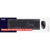 Trust wireless keyboard and mouse set, full-size keys, UK version