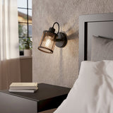 EGLO Dellow black steel spotlight - British product