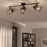 Argos EGLO Dellow Steel 3 Light Ceiling Spotlight - Black- Buy online at McGrocer