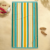 Welhome oversized cotton beach towel 102x183cm, imported from the UK