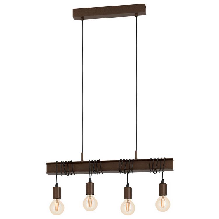 EGLO 4-light ceiling light antique brass, UK version