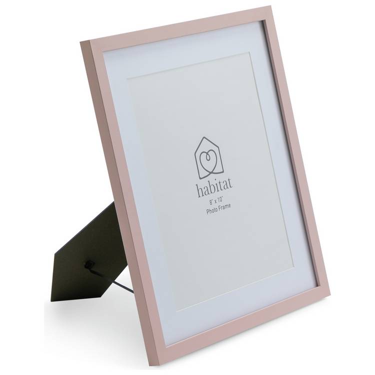 Habitat pink wooden picture frames set of 3, UK version