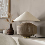 Habitat jute wrapped table lamp with cream shade 37cm - British product