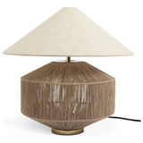 Habitat jute wrapped table lamp with cream shade 37cm - British product
