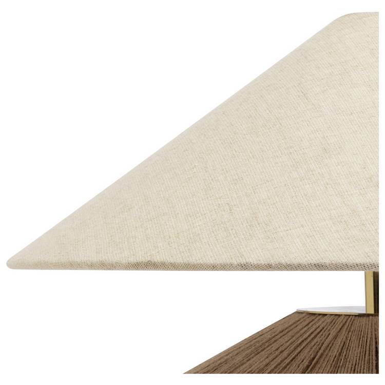 Habitat jute wrapped table lamp with cream shade 37cm - British product