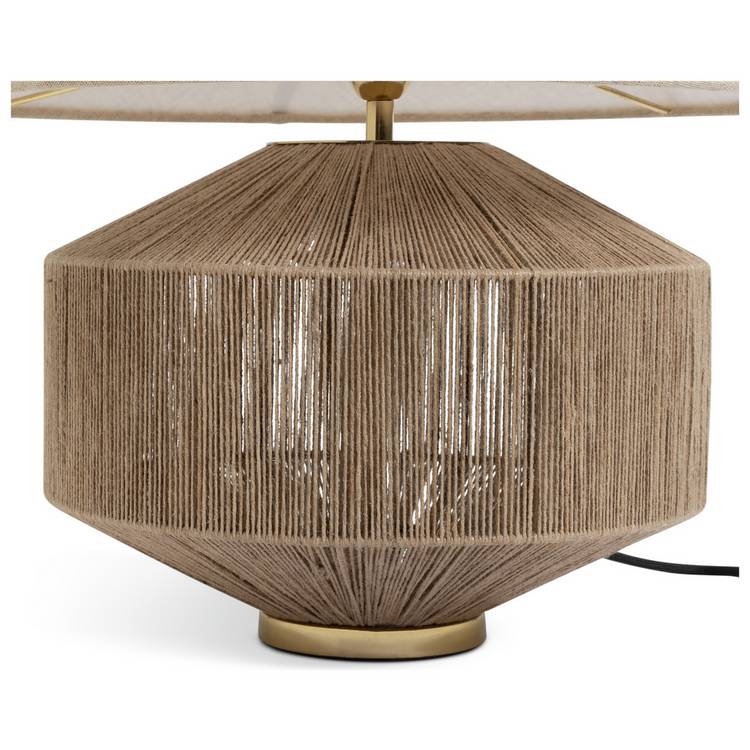 Habitat jute wrapped table lamp with cream shade 37cm - British product