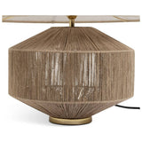 Habitat jute wrapped table lamp with cream shade 37cm - British product