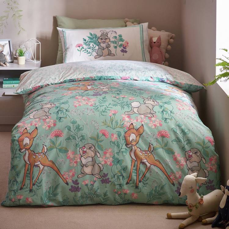 Disney Bambi floral bedding set single, imported from the UK