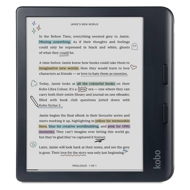 Kobo e-reader Colour 32GB, imported from the UK