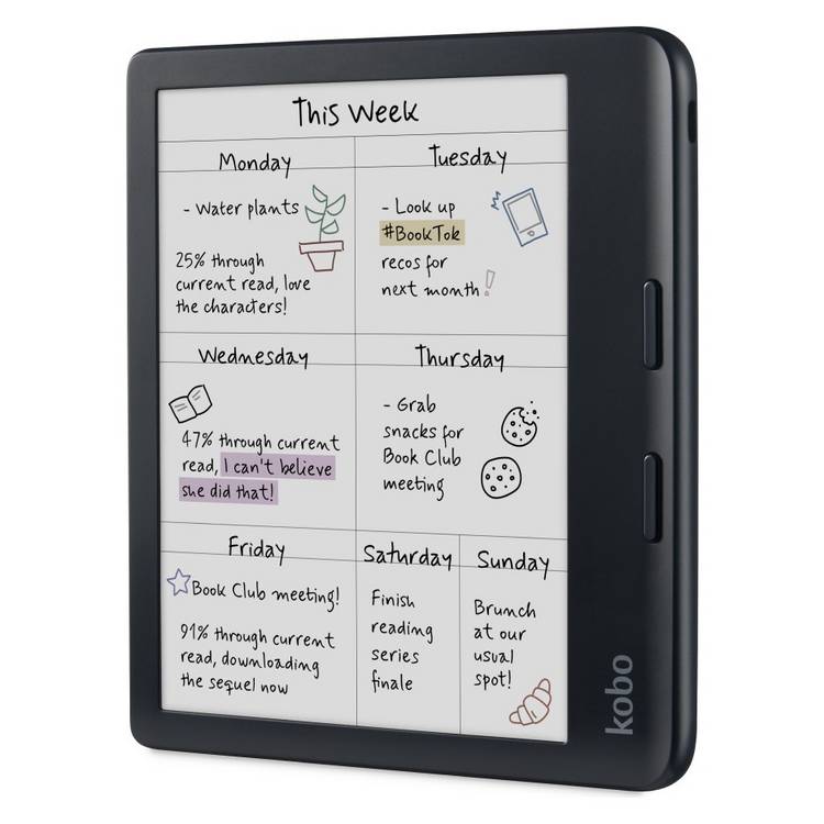 Kobo e-reader Colour 32GB, imported from the UK