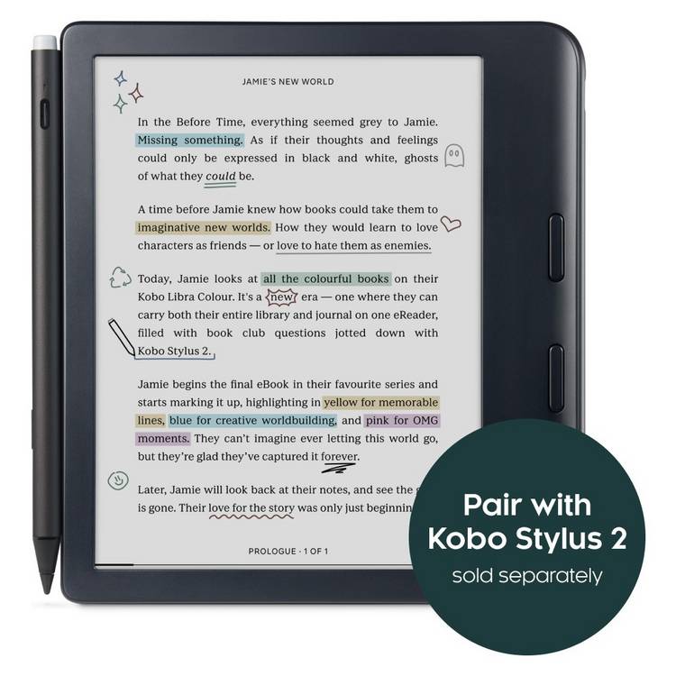 Kobo e-reader Colour 32GB, imported from the UK