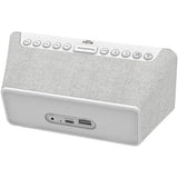 Bush Oxford DAB clock radio in white compact size, UK version