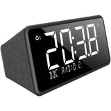 Bush Oxford DAB clock radio black with USB charging, imported from the UK