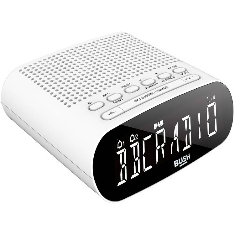 Bush Abbey DAB clock radio white (British brand)