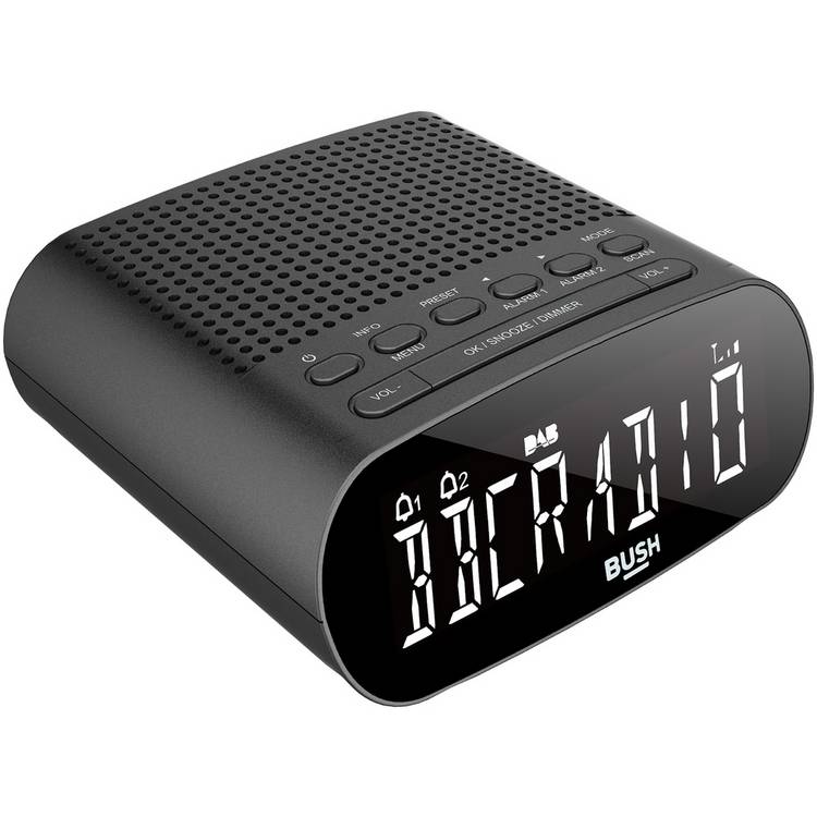Bush Abbey DAB FM clock radio black (British brand)