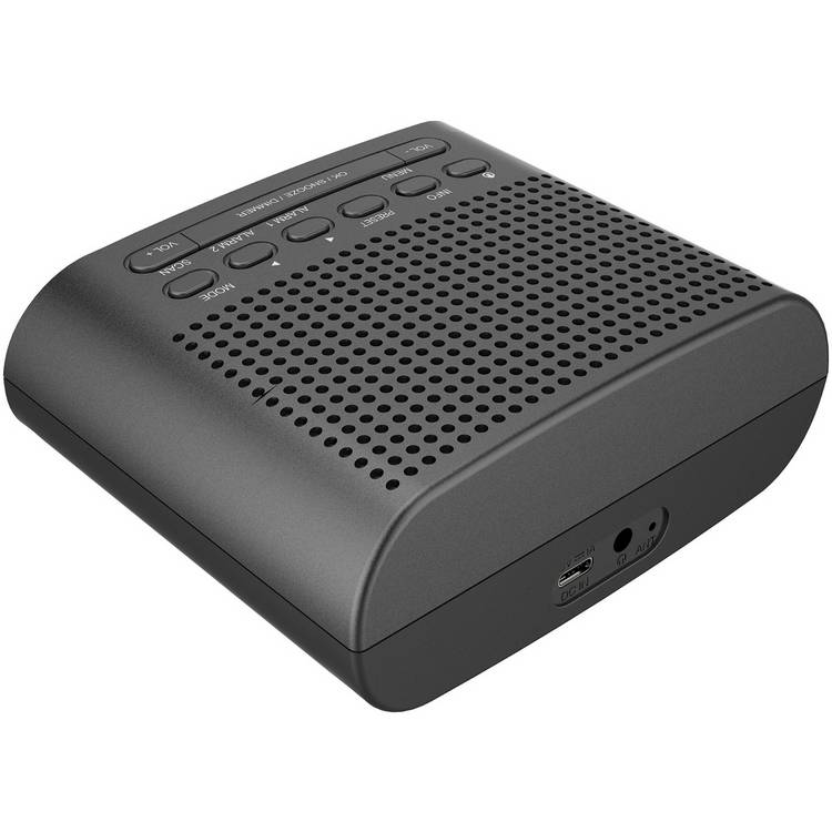Bush Abbey DAB FM clock radio black (British brand)