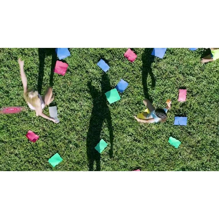 Floor is Lava Outdoor Edition game with foam tiles (British brand)
