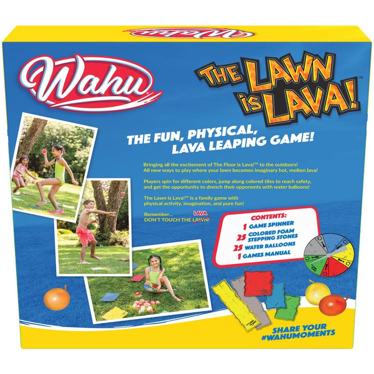 Floor is Lava Outdoor Edition game with foam tiles (British brand)