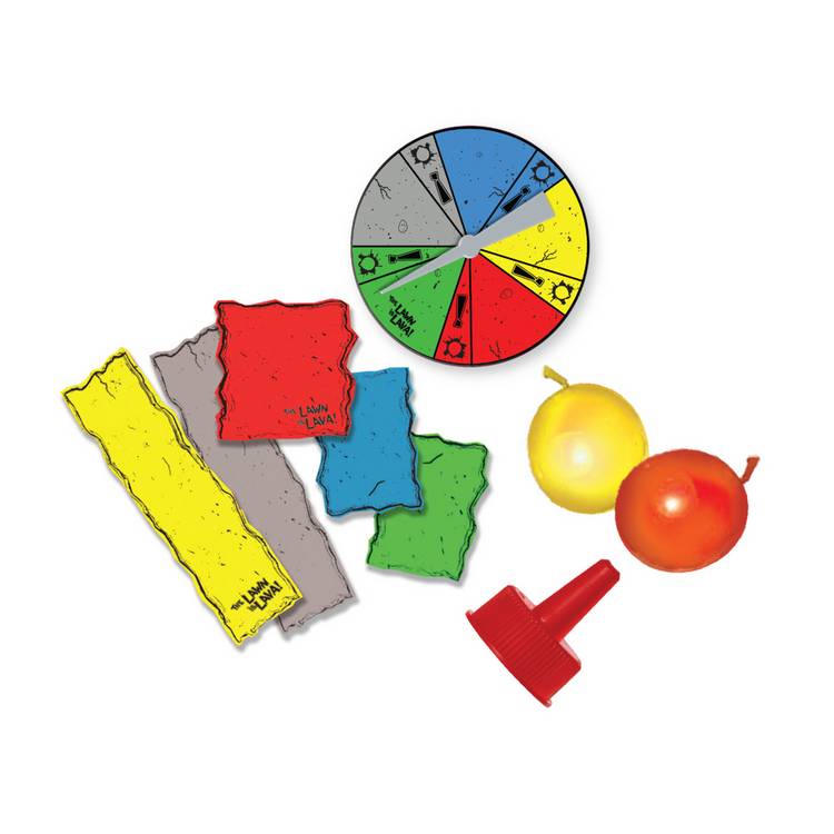 Floor is Lava Outdoor Edition game with foam tiles (British brand)