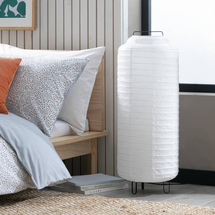Habitat white paper floor lamp H80cm, UK version